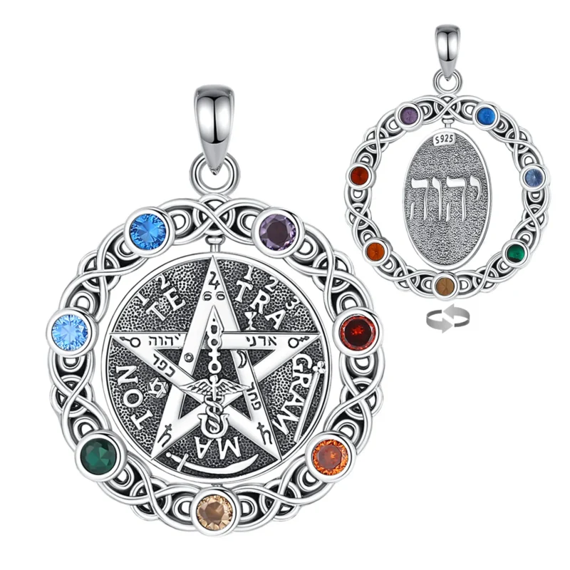 Collier 7 couleurs Chakra Tetragrammaton – Image 6