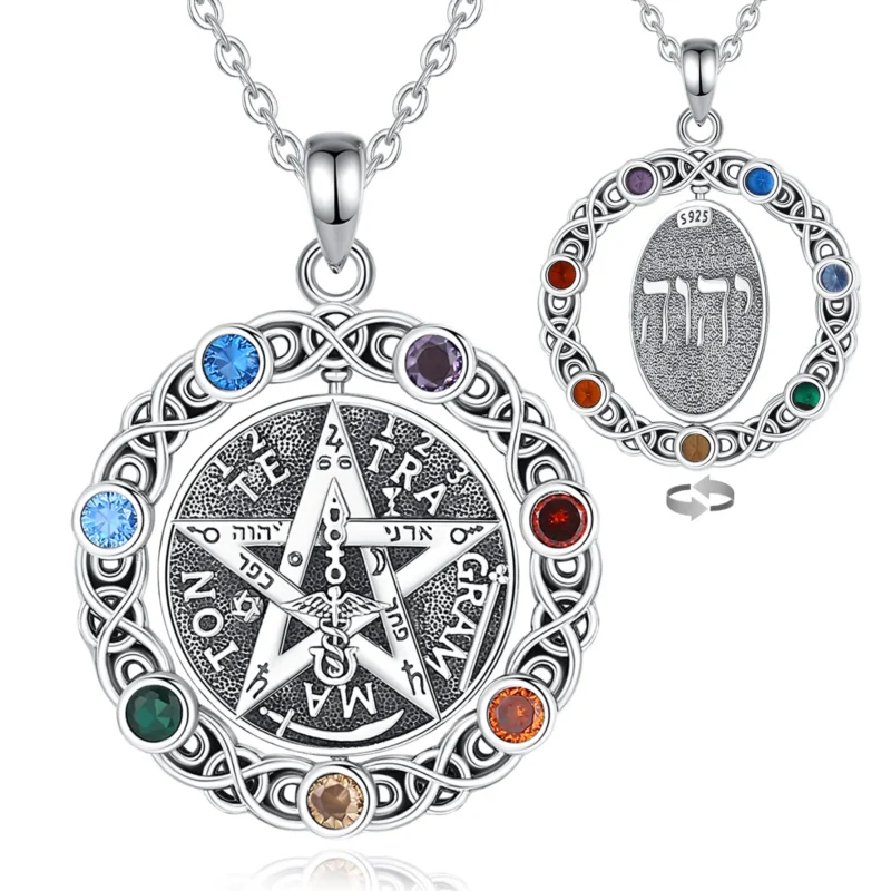 Collier 7 couleurs Chakra Tetragrammaton – Image 5