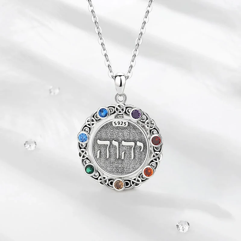 Collier 7 couleurs Chakra Tetragrammaton – Image 3