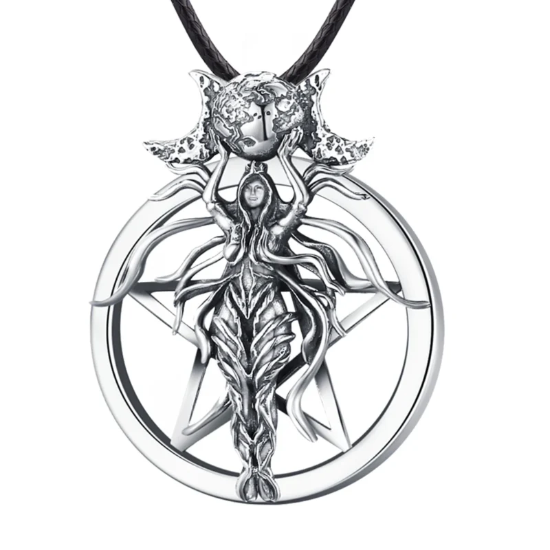 Collier pentagramme Lilith en argent – Image 2