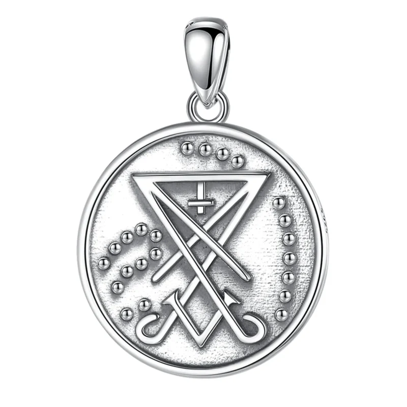 Pendentif Sceau de Lucifer, argent 925 – Image 6