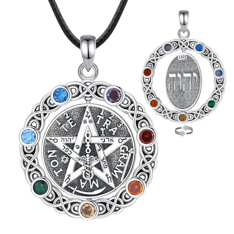 Collier 7 couleurs Chakra Tetragrammaton – Image 7