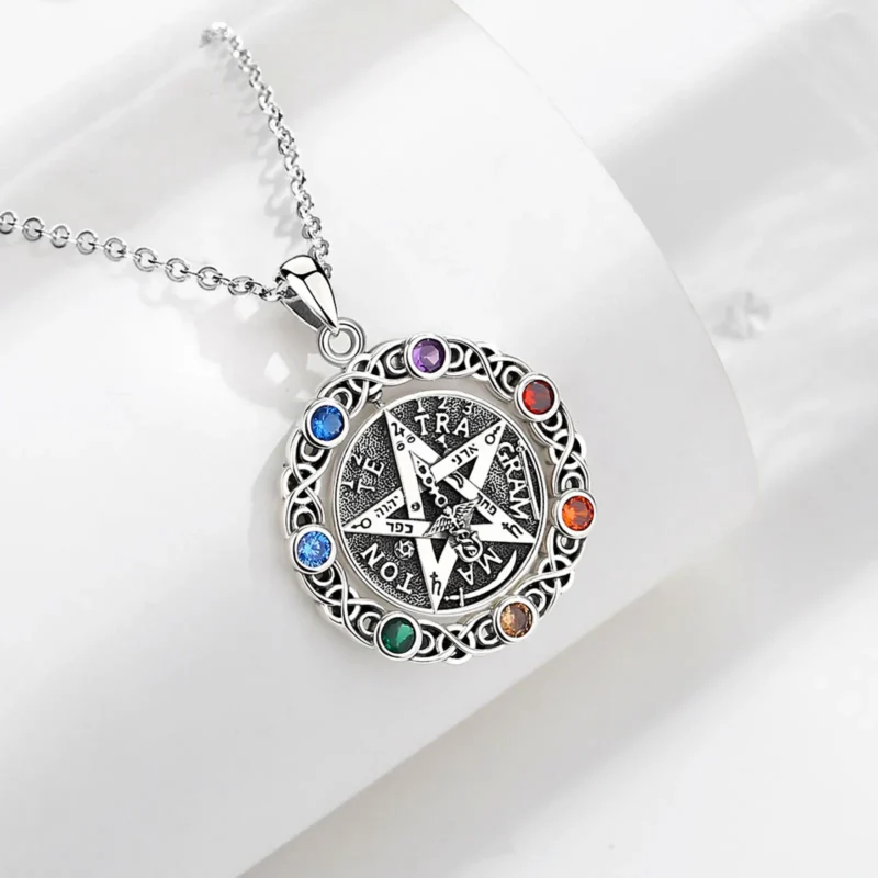 Collier 7 couleurs Chakra Tetragrammaton – Image 2