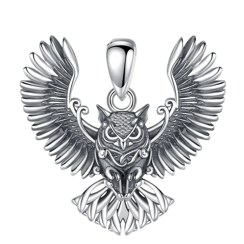 Collier hibou amulette en argent sterling 925 – Image 5